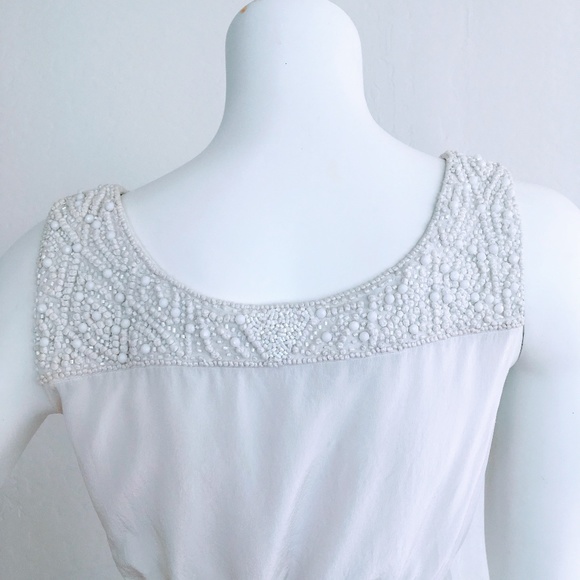 Club Monaco White Beaded Dress - Picture 5 of 5